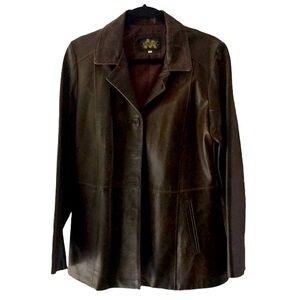 Mitici Anni 60 vintage brown leather jacket